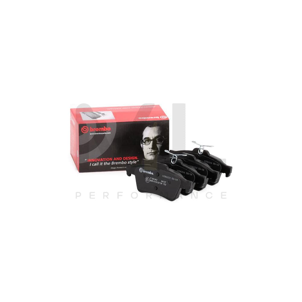 Brembo P 59 042 Brake Pad Set Prepared For Wear Indicator