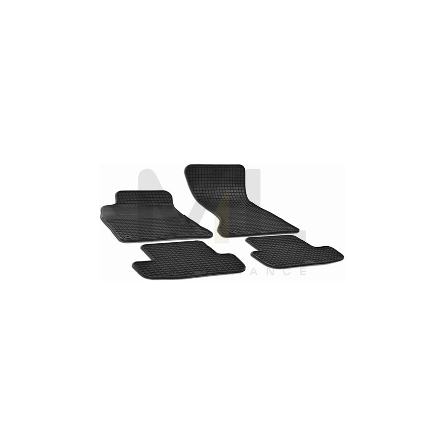 WALSER Tailored 50310 Floor mat set for AUDI A5 Elastomer, Front and Rear, Quantity: 4, Black