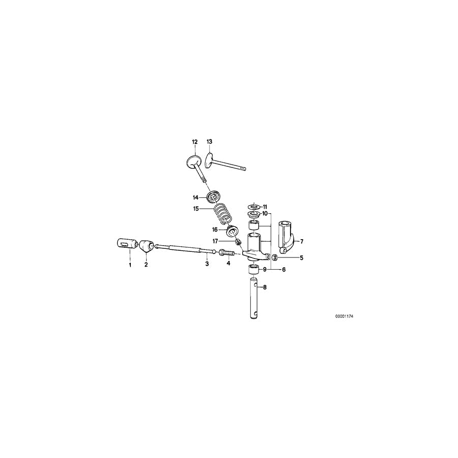 Genuine BMW 11341338661 Exhaust Valve D=40X8,3-DEG30 (Inc. R 80 GS, R 65 RT & R 100 GS)