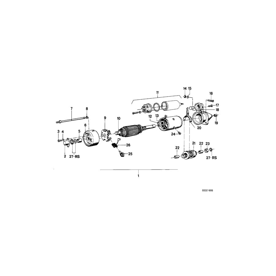 Genuine BMW 12411352538 Fillister-Head Screw (Inc. R 100 GS, R 65 RT & R65LS)