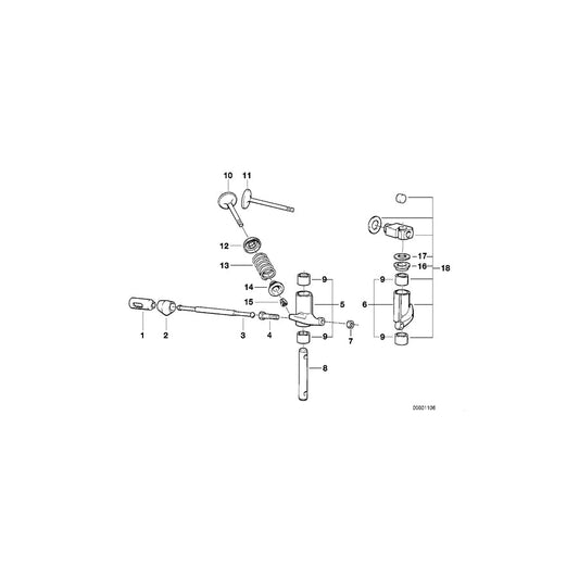 Genuine BMW 11341335093 Exhaust Valve D=32/7 (Inc. R45T, R45/N & R 80 G/S)