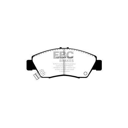 EBC PD13KF357 Honda Civic Yellowstuff Front Brake Pad & GD Disc Kit - Akebono Caliper 2 | ML Performance UK Car Parts