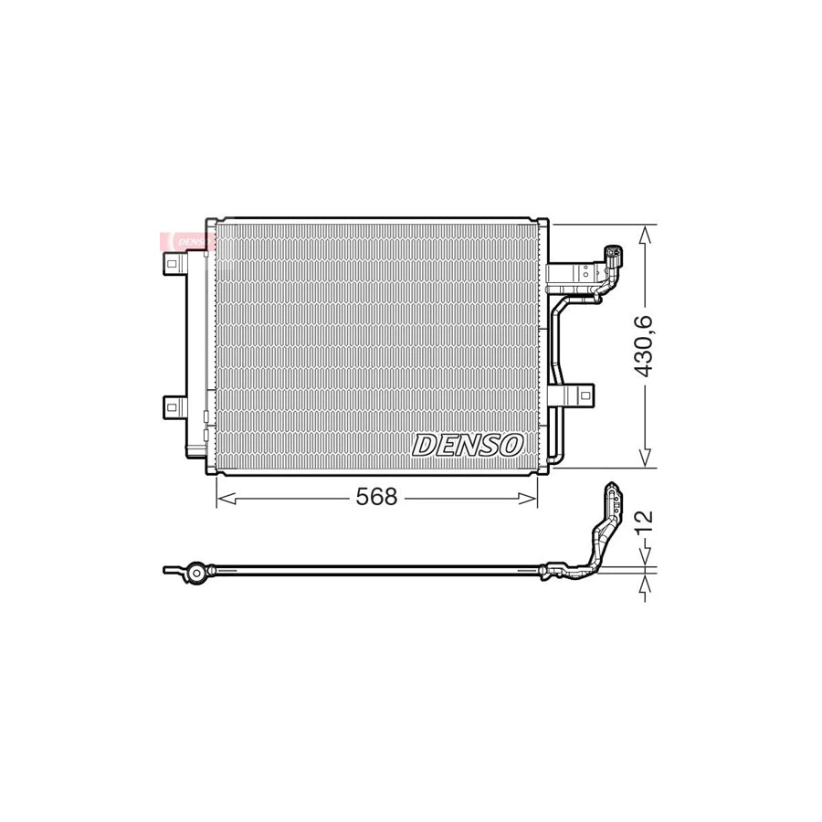 DENSO DCN44019 Air Conditioning Condenser