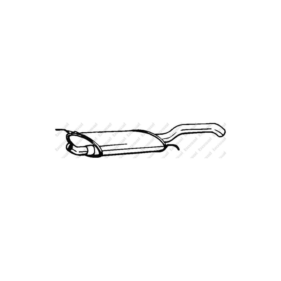 Bosal 233-775 Rear Silencer for VW Vento (1H2)