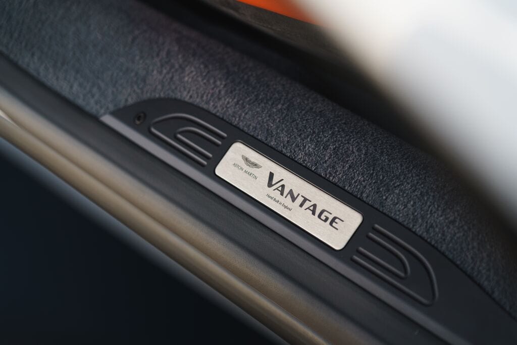 Aston Martin KY63-80-10020 Vantage (2019MY) Standard Sill Plaque | ML Performance UK Car Parts