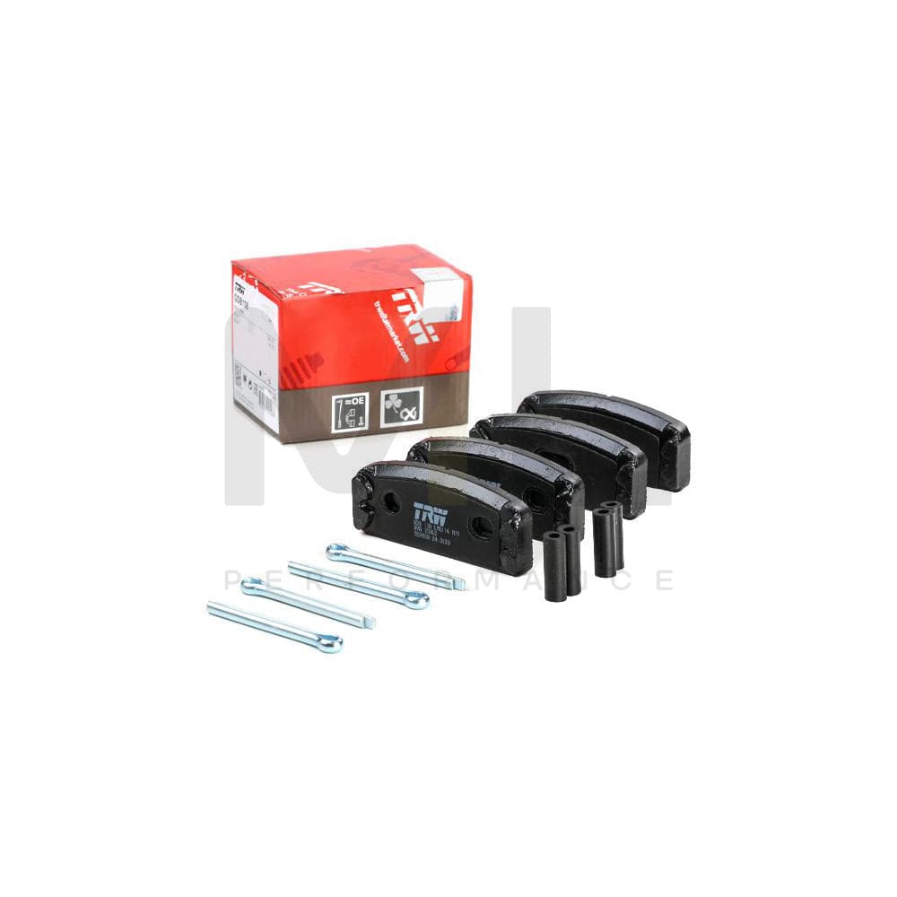 TRW Gdb108 Brake Pad Set Not Prepared For Wear Indicator, With Accessories