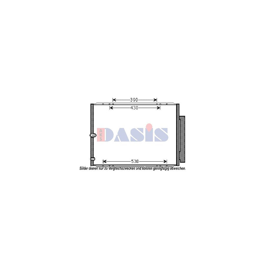 AKS Dasis 212074N Air Conditioning Condenser for Lexus Rx II (Xu30)