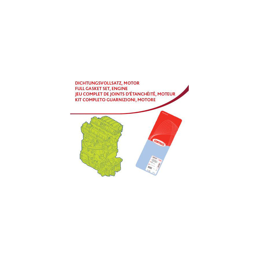 Corteco 83403910 Full Gasket Set, Engine for Mitsubishi Pajero / Shogun