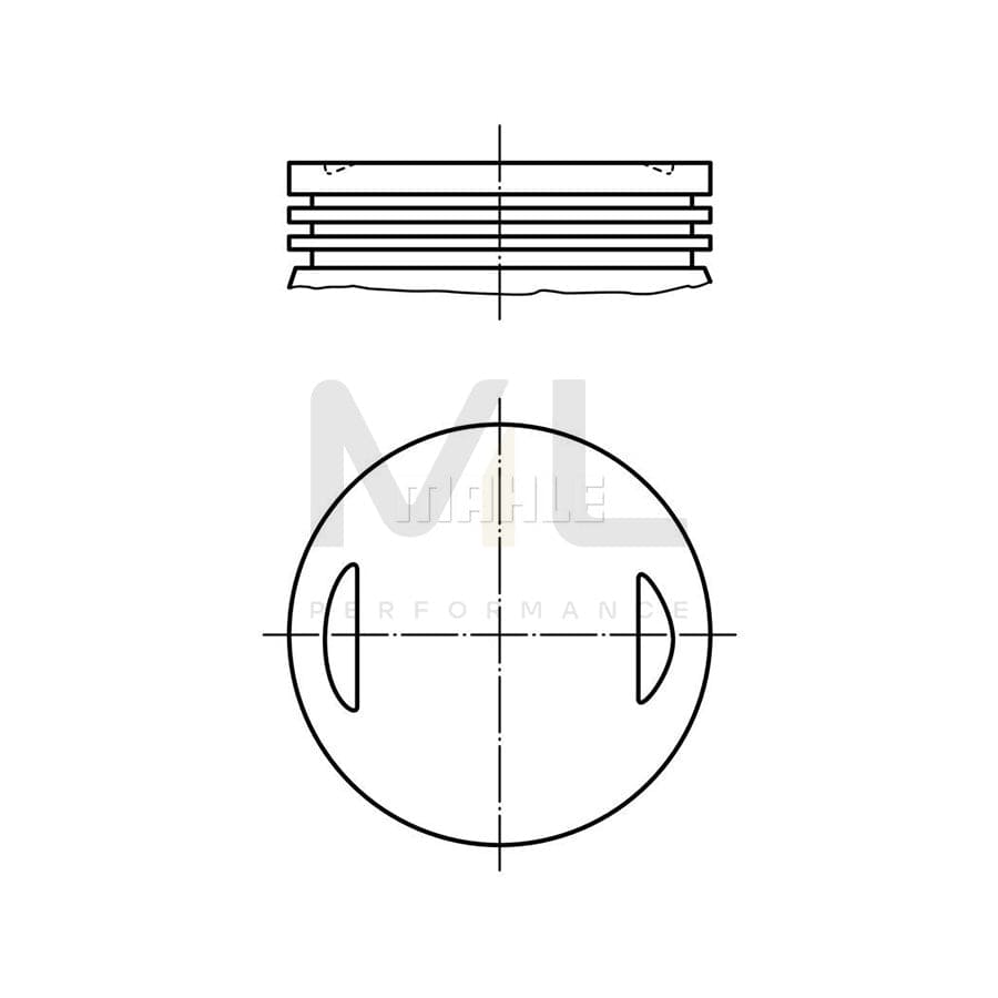 MAHLE ORIGINAL 013 35 02 Piston 80,47 mm | ML Performance Car Parts