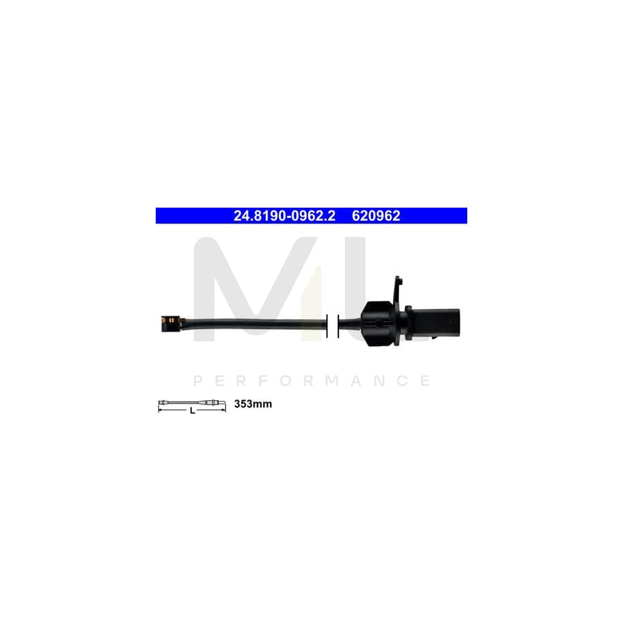 ATE 24.8190-0962.2 Brake pad wear sensor for PORSCHE Macan (95B)