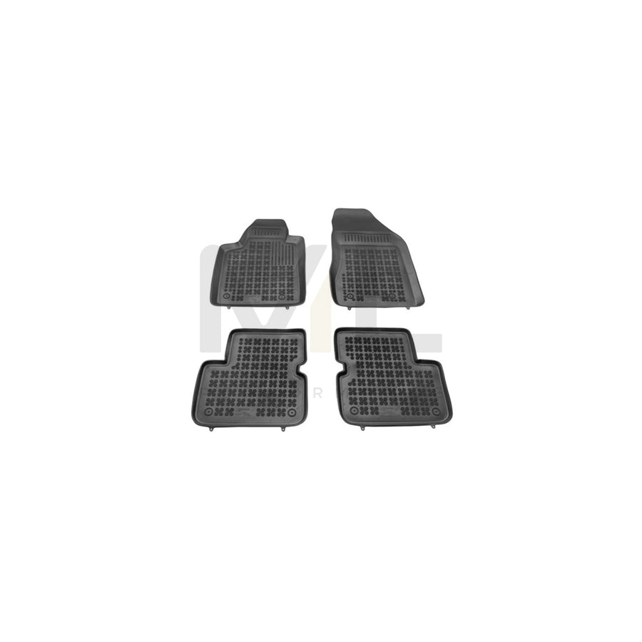 REZAW PLAST Tailored 201501 Floor mat set for FIAT Bravo II Hatchback (198) Elastomer, Front and Rear, Quantity: 4, Black