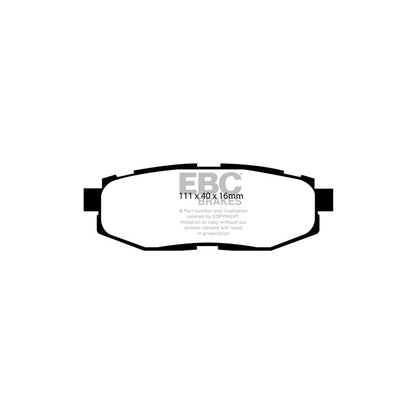 EBC DP51758NDX Subaru Toyota Bluestuff NDX Rear Brake Pads  (Inc. BRZ & GT86) 2 | ML Performance UK Car Parts