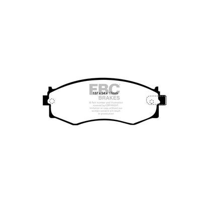 EBC PD01KF1089 Nissan Greenstuff Front Brake Pad & Plain Disc Kit  2 | ML Performance UK Car Parts