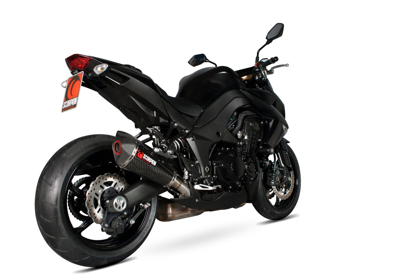 Scorpion RKA107CEO Kawasaki Z1000 Serket Taper Slip-On (Pair) - Carbon Fibre Sleeve | ML Performance UK UK