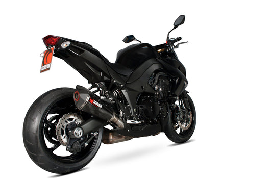 Scorpion RKA107CEO Kawasaki Z1000 Serket Taper Slip-On (Pair) - Carbon Fibre Sleeve | ML Performance UK UK