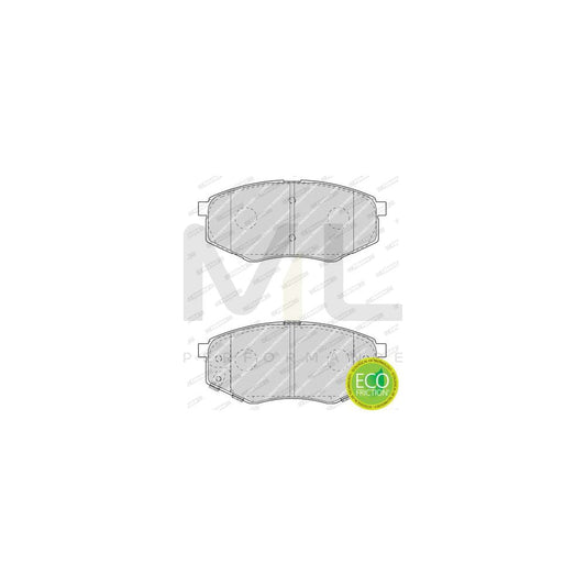 Ferodo Premier Eco Friction FDB4447 Brake Pad Set With Acoustic Wear Warning, Without Accessories
