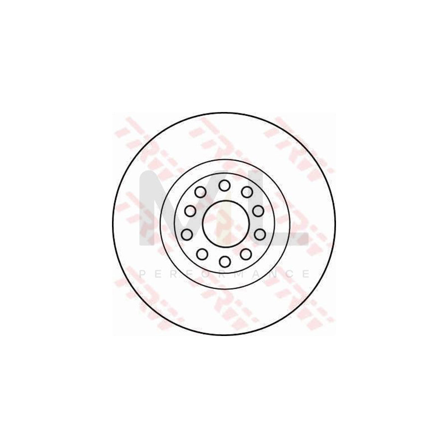 TRW DF4209 Brake Disc Vented  - 1 piece
