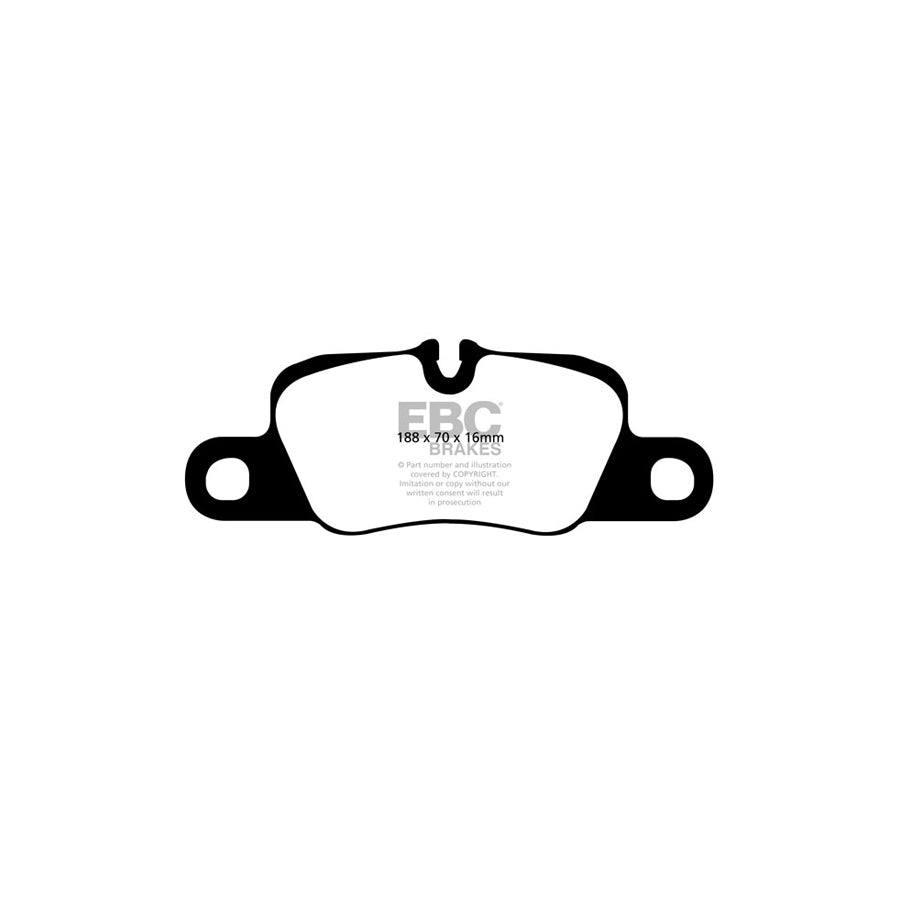 EBC DP81858RPX Porsche RP-X Full Race Rear Brake Pads - Brembo Caliper 2 | ML Performance UK Car Parts
