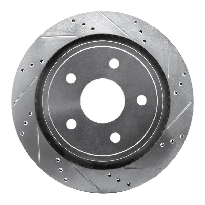 R1 Concepts R1 02-24 Chrysler ASPEN Rear Right Drilled & Slotted Silver Brake Rotor