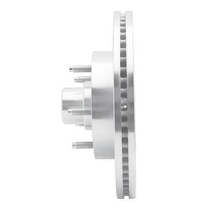 R1 Concepts R1 04-06 Ford E-150 Front Left Drilled & Slotted Silver Brake Rotor
