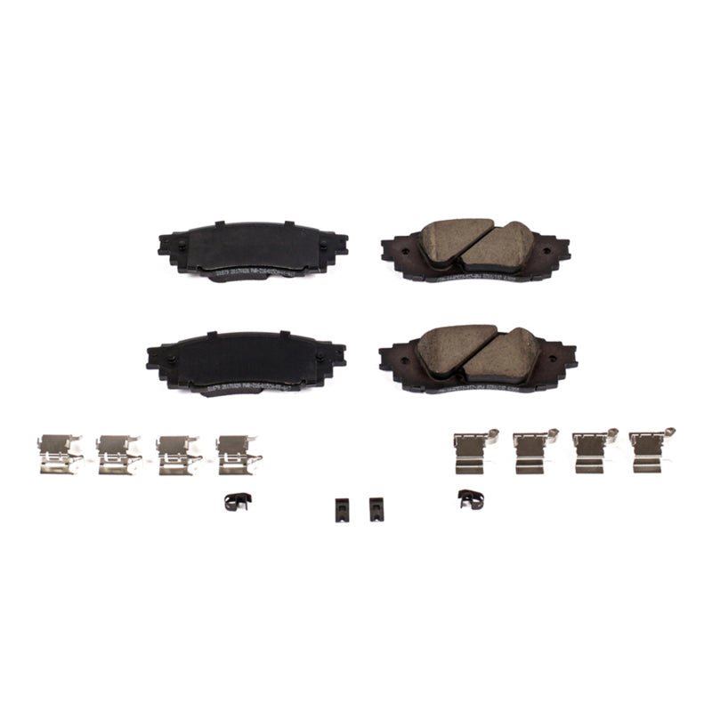 PowerStop Power Stop 2019 Lexus ES300h Rear Z17 Evolution Ceramic Brake Pads w/Hardware