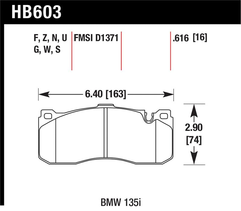 Hawk Performance Hawk BMW 135i HPS Street Front Brake Pads