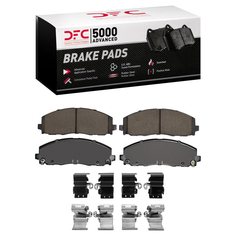DFC 12-25 Chrysler Town & Country Front 5000 Advanced Ceramic Brake Pads and Hardware Kit