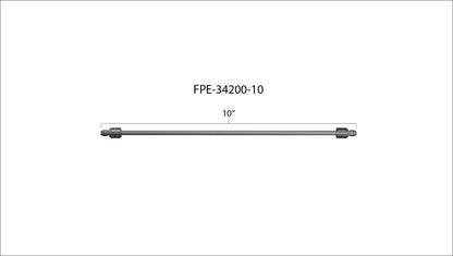 Fleece Performance 10in High Pressure Fuel Line (8mm x 3.5mm Line M14x1.5 Nuts)