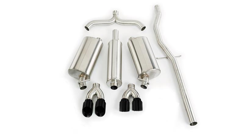 CORSA Performance Corsa 98-03 Cadillac Seville 4.6L 2.5in Cat-Back Dual Rear w Twin 35in Black Pro-Series Tips