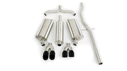 CORSA Performance Corsa 98-03 Cadillac Seville 4.6L 2.5in Cat-Back Dual Rear w Twin 35in Black Pro-Series Tips