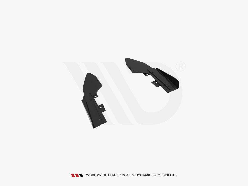 Maxton Design Street Pro Rear Side Splitters + Flaps Audi RS3 Sedan 8V Facelift