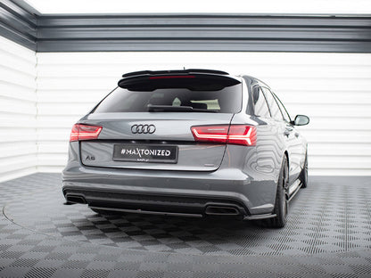 Maxton Design Audi A6 S-Line C7 FL Central Rear Splitter