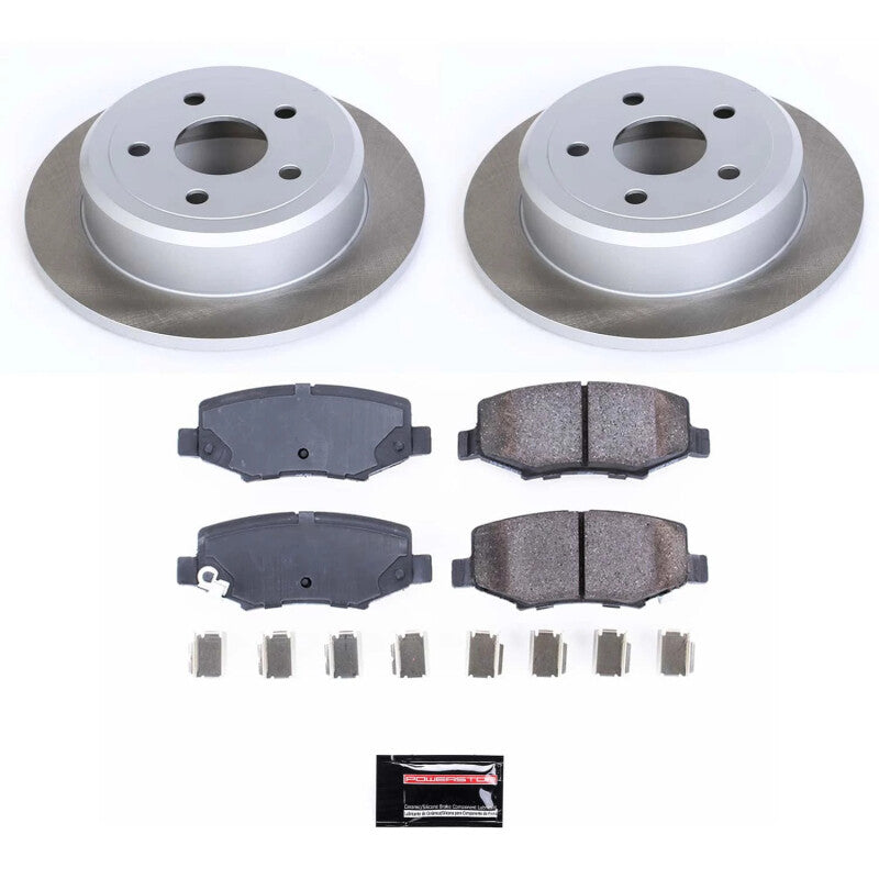 PowerStop Power Stop 2018 Jeep Wrangler JK Rear Semi-Coated Rotor Kit