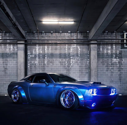 ORACLE Lighting Oracle Dodge Challenger 08-14 Halo Kit (ProjectorHL) - ColorSHIFT w/ 2.0 Controller
