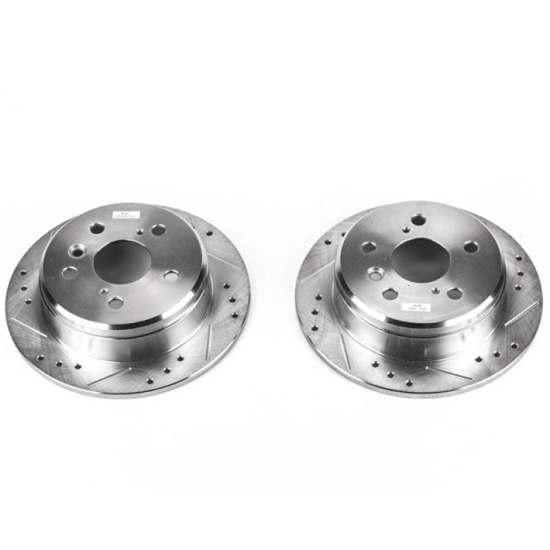 PowerStop Power Stop 97-01 Lexus ES300 Rear Evolution Drilled & Slotted Rotors - Pair