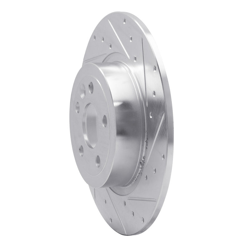 R1 Concepts R1 16-19 Land Rover Range Rover Evoque Rear Right Drilled & Slotted Silver Brake Rotor