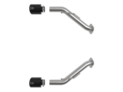 aFe Nissan Z 23-23 V6-3.0L Takeda 2-1/2in 304 SS Axle-Back Exhaust System w/ Black Tips