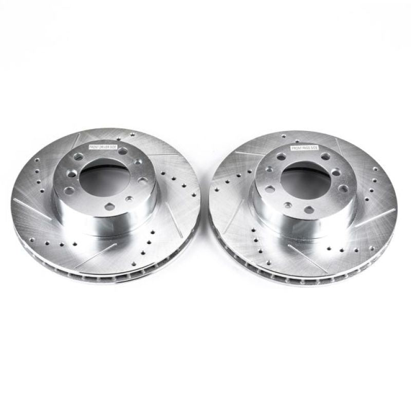 PowerStop Power Stop 94-95 BMW 540i Front Evolution Drilled & Slotted Rotors - Pair