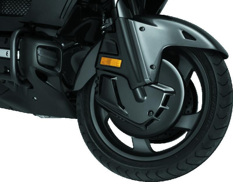 Kuryakyn Brake Rotor Cover Honda 01-17 GL1800 Except Airbag Models - Gloss Black