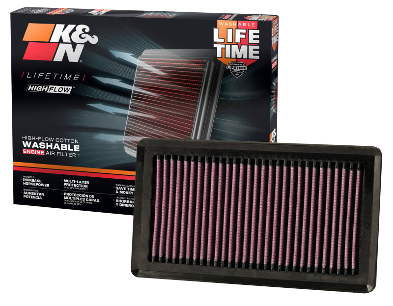 K&N Engineering K&N 07 Nissan Versa 1.8L-L4 Drop In Air Filter