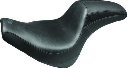 Mustang Motorcycle Mustang 06-17 Harley Softail Wide Tire (200mm) Sport Touring Passenger Seat - Black