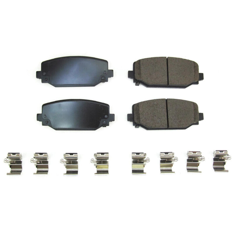 PowerStop Power Stop 2022 Jeep Grand Cherokee Rear Z17 Evo Ceramic Brake Pads w/Hardware