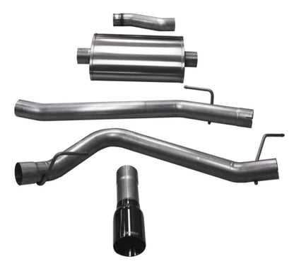 CORSA Performance Corsa 2020-2025 Jeep Gladiator JT 3.6L Single Side Exit Cat-Back Exhaust w/ Single 4in Polished Tip