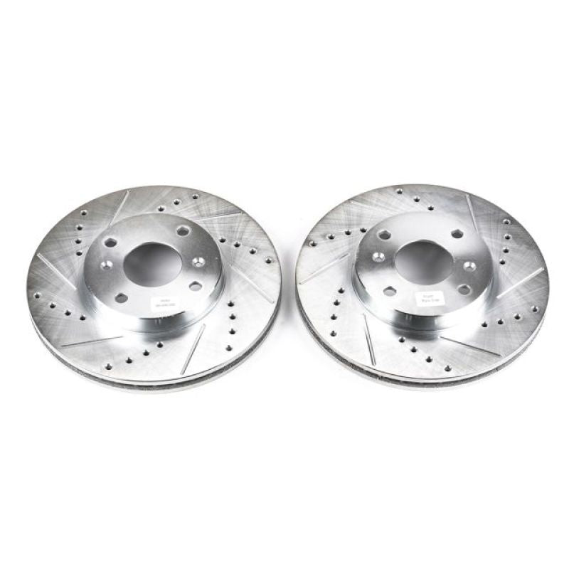 PowerStop Power Stop 98-99 Acura CL Front Evolution Drilled & Slotted Rotors - Pair