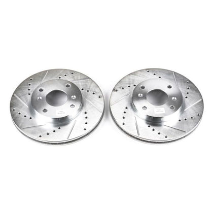 PowerStop Power Stop 98-99 Acura CL Front Evolution Drilled & Slotted Rotors - Pair