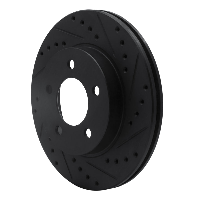 R1 Concepts R1 93-97 Chrysler Intrepid Front Right Drilled & Slotted Black Brake Rotor