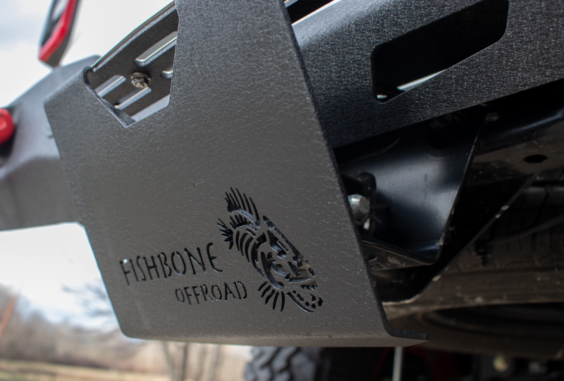 Fishbone Offroad 2In Receiver Hitch Mounted Step - Black Powdercoat Steel