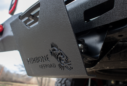Fishbone Offroad 2In Receiver Hitch Mounted Step - Black Powdercoat Steel
