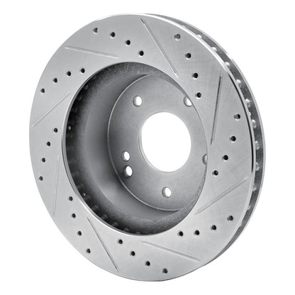 R1 Concepts R1 63-82 Chevrolet Camaro Rear/Front Left Drilled & Slotted Silver Brake Rotor