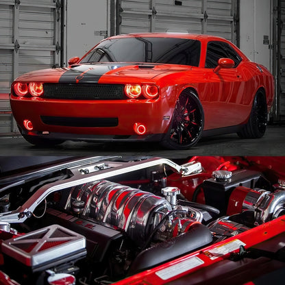 ORACLE Lighting Oracle 0814 Dodge Challenger Dynamic Surface Mount Headlight/Fog Light Halo Kit COMBO